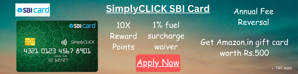 sbi credit card-simpley click
